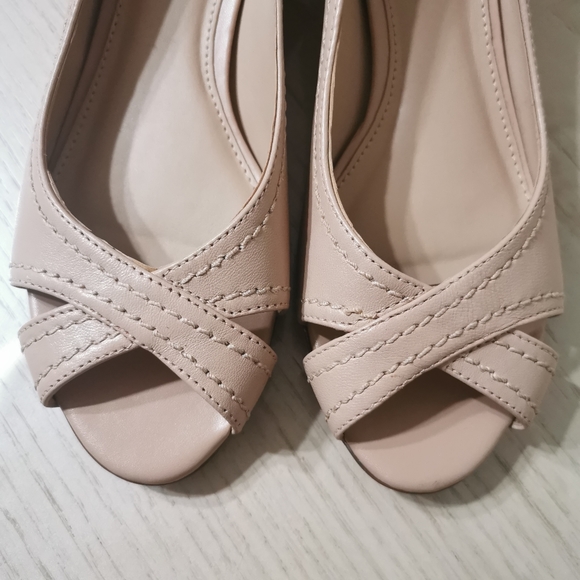 Arezzo Open Toe Block Heels - Picture 7 of 16